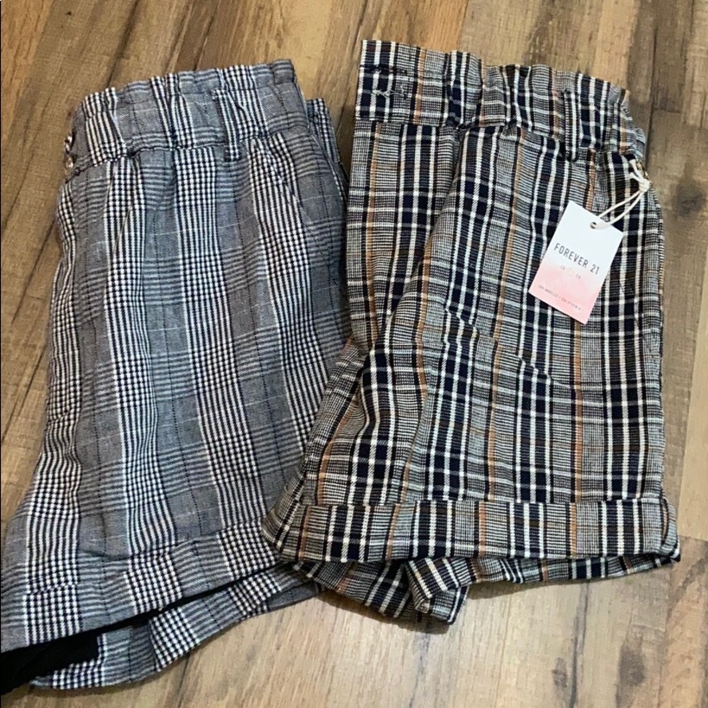 Plaid Contemporary shorts from Forever 21